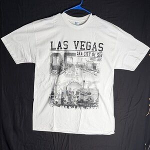 Las Vegas Graphic Tee in White